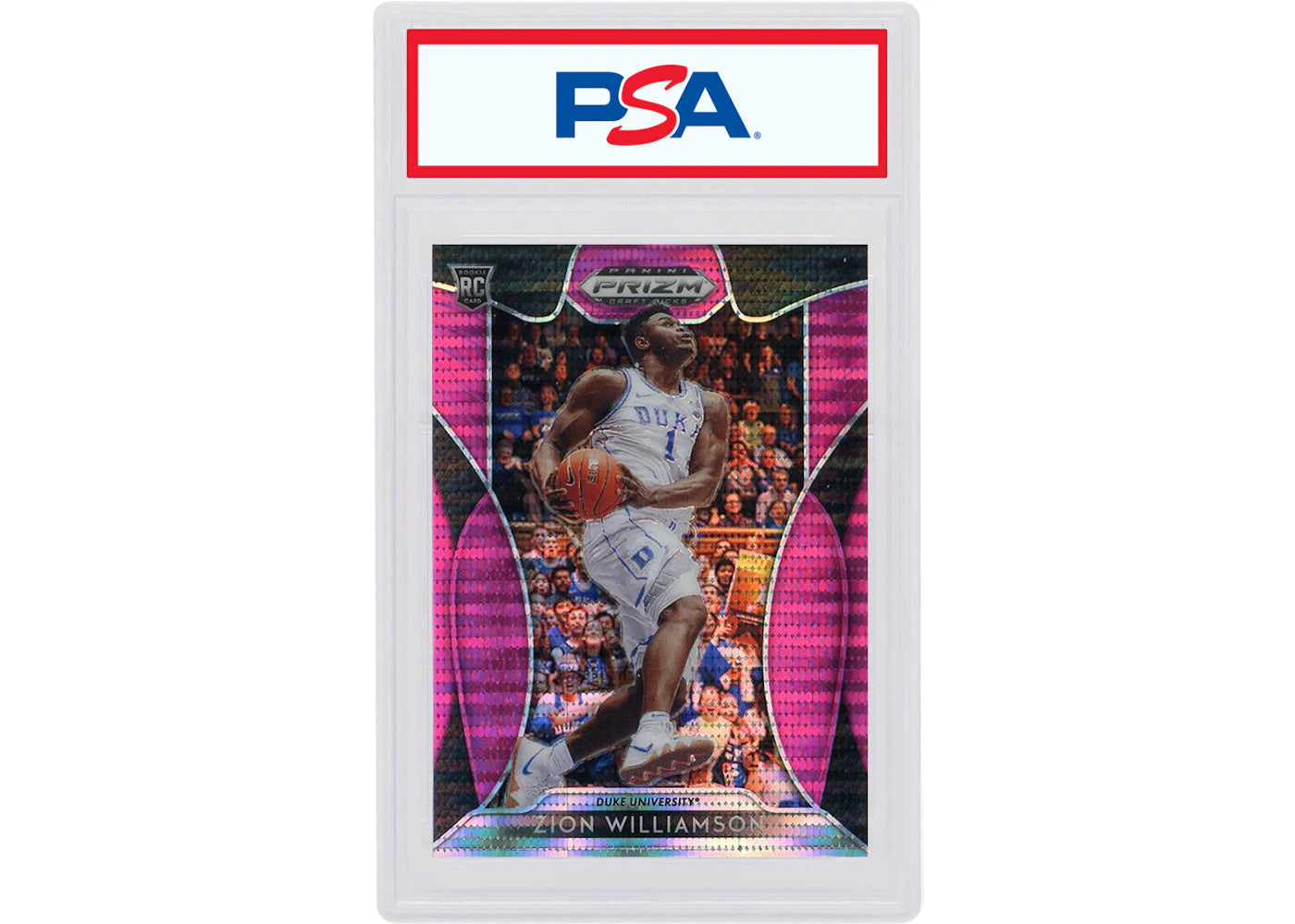 Zion Williamson 2019 Panini Prizm Draft Picks Rookie Pink Pulsar #1 (PSA or BGS Graded)