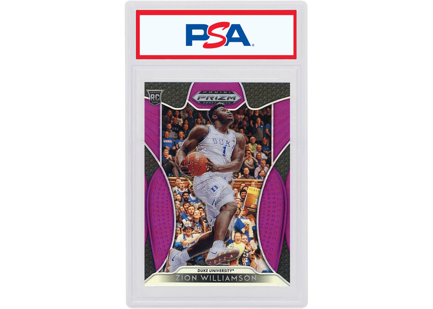 Zion Williamson 2019 Panini Prizm Draft Picks Rookie Purple #1 (PSA or BGS Graded)