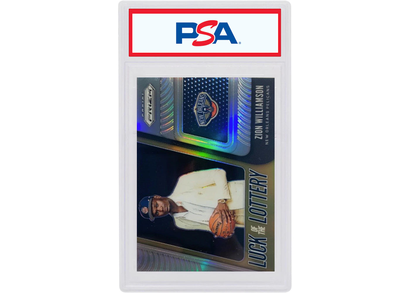 Zion Williamson 2019 Panini Prizm Luck of the Lottery Rookie Silver #1 (PSA or BGS Graded)