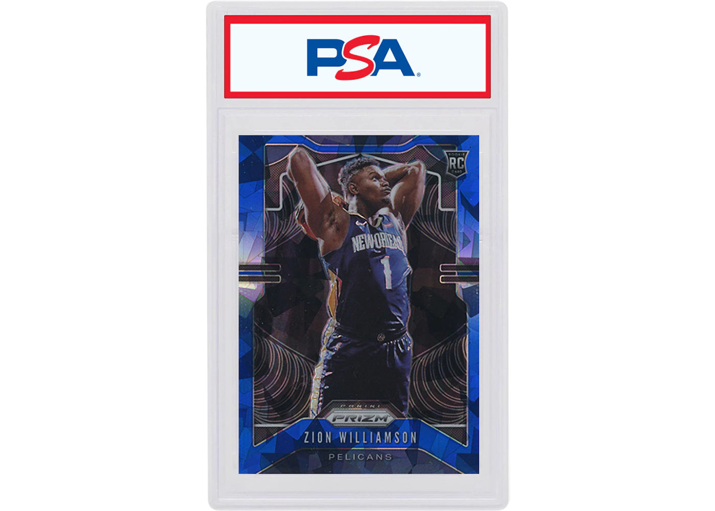 Zion Williamson 2019 Panini Prizm Rookie Blue Ice /99 #248 (PSA or BGS Graded)