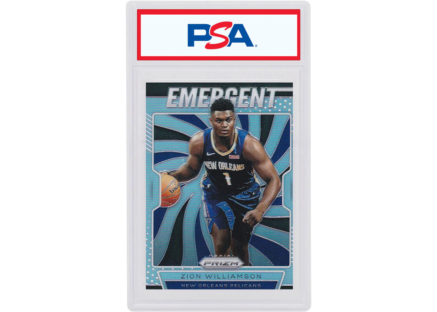 Zion Williamson 2019 Panini Prizm Rookie Emergent Silver #7 (PSA or BGS Graded)