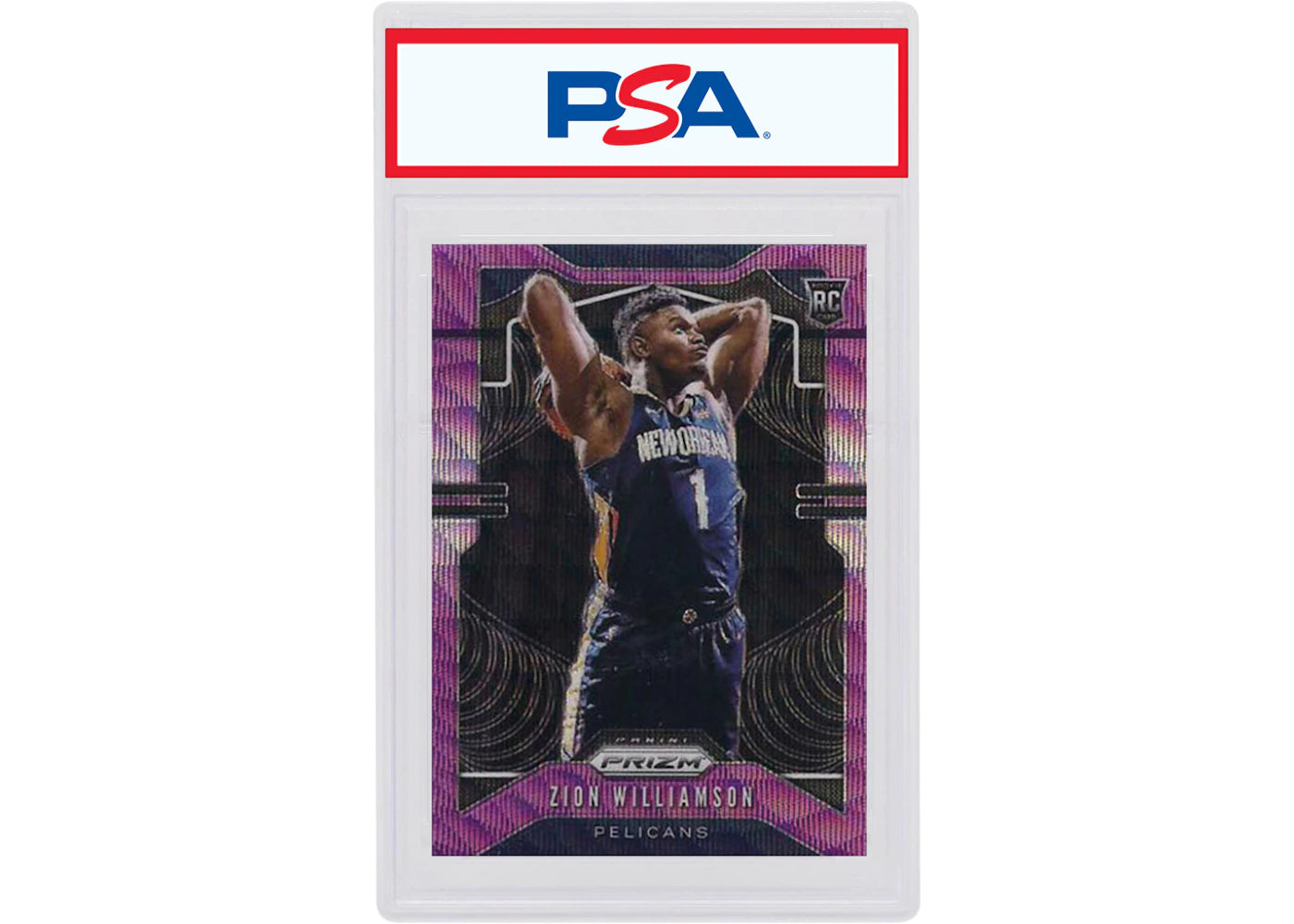 Zion Williamson 2019 Panini Prizm Rookie Purple Wave #248 (PSA or BGS Graded)