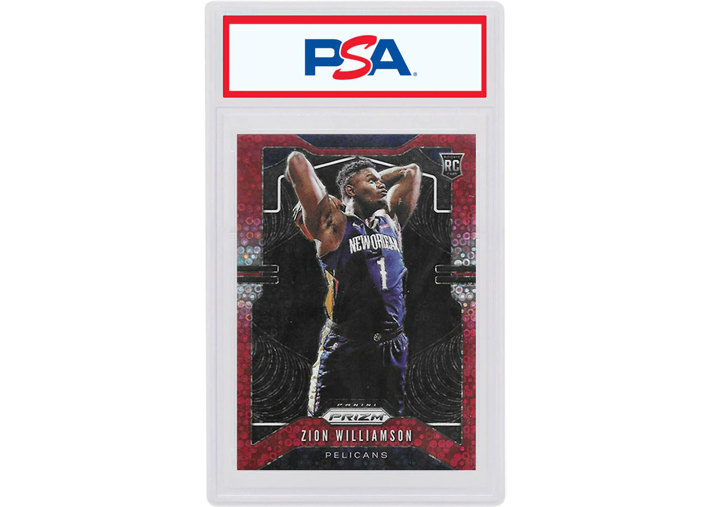 Zion Williamson 2019 Panini Prizm Rookie Red Fast Break /125 #248 (PSA or BGS Graded)