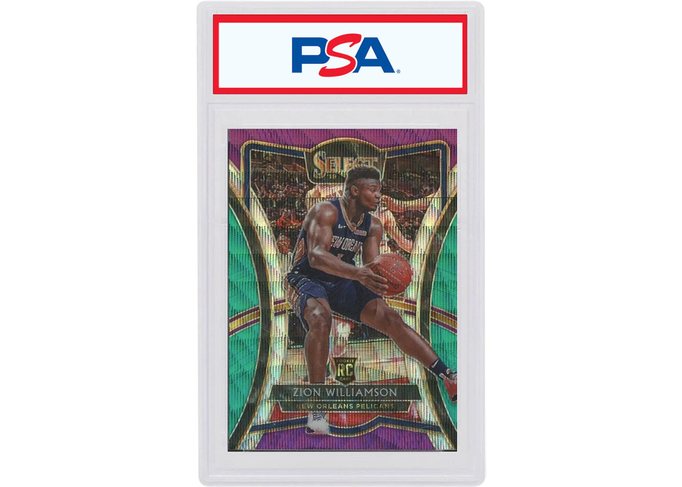 Zion Williamson 2019 Panini Select Rookie Tri-Color #199 (PSA or BGS Graded)