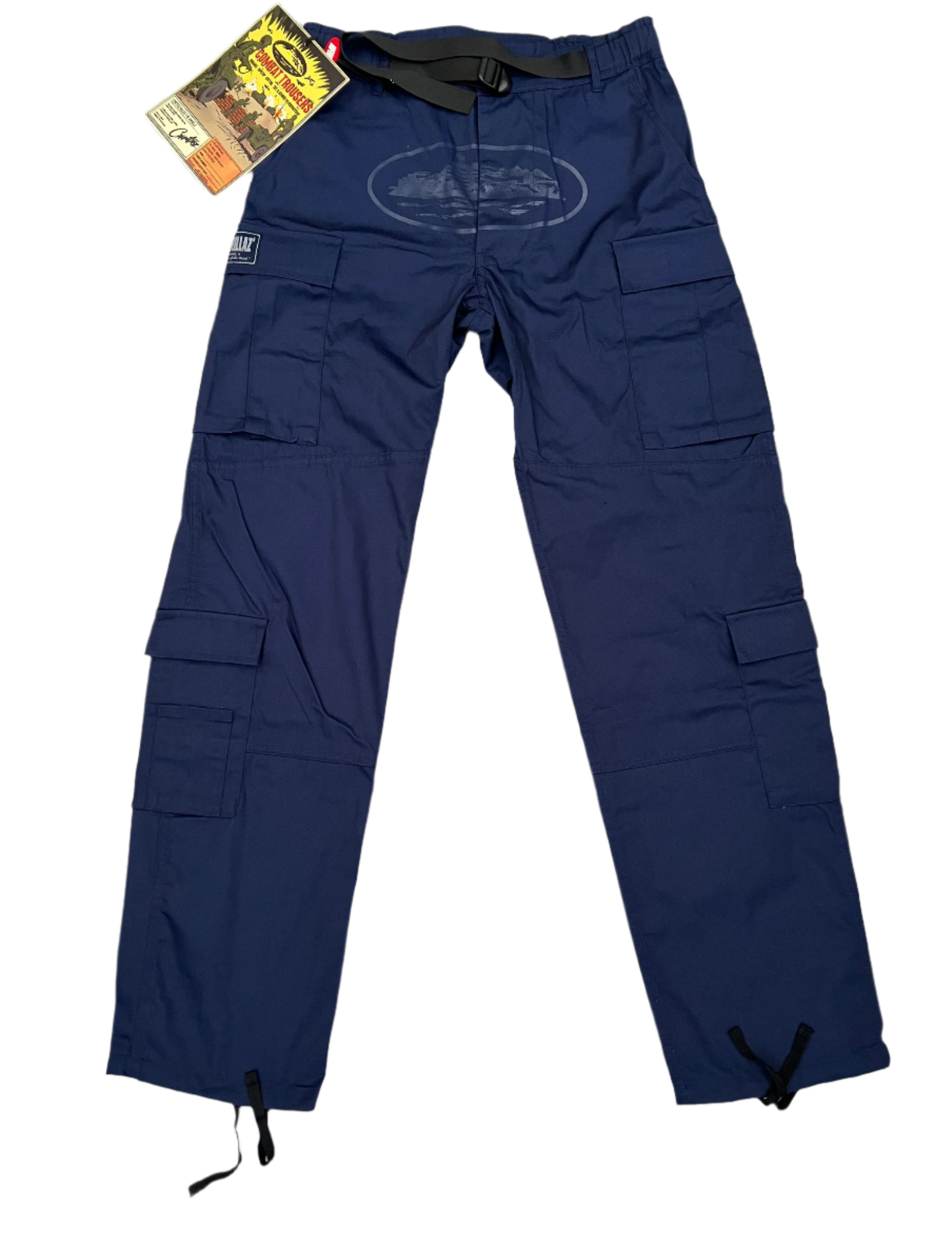 Corteiz Guerillaz* Cargo Pants Navy – Side Kicks Corteiz Guerillaz* Cargo Pants Navy – Side Kicks