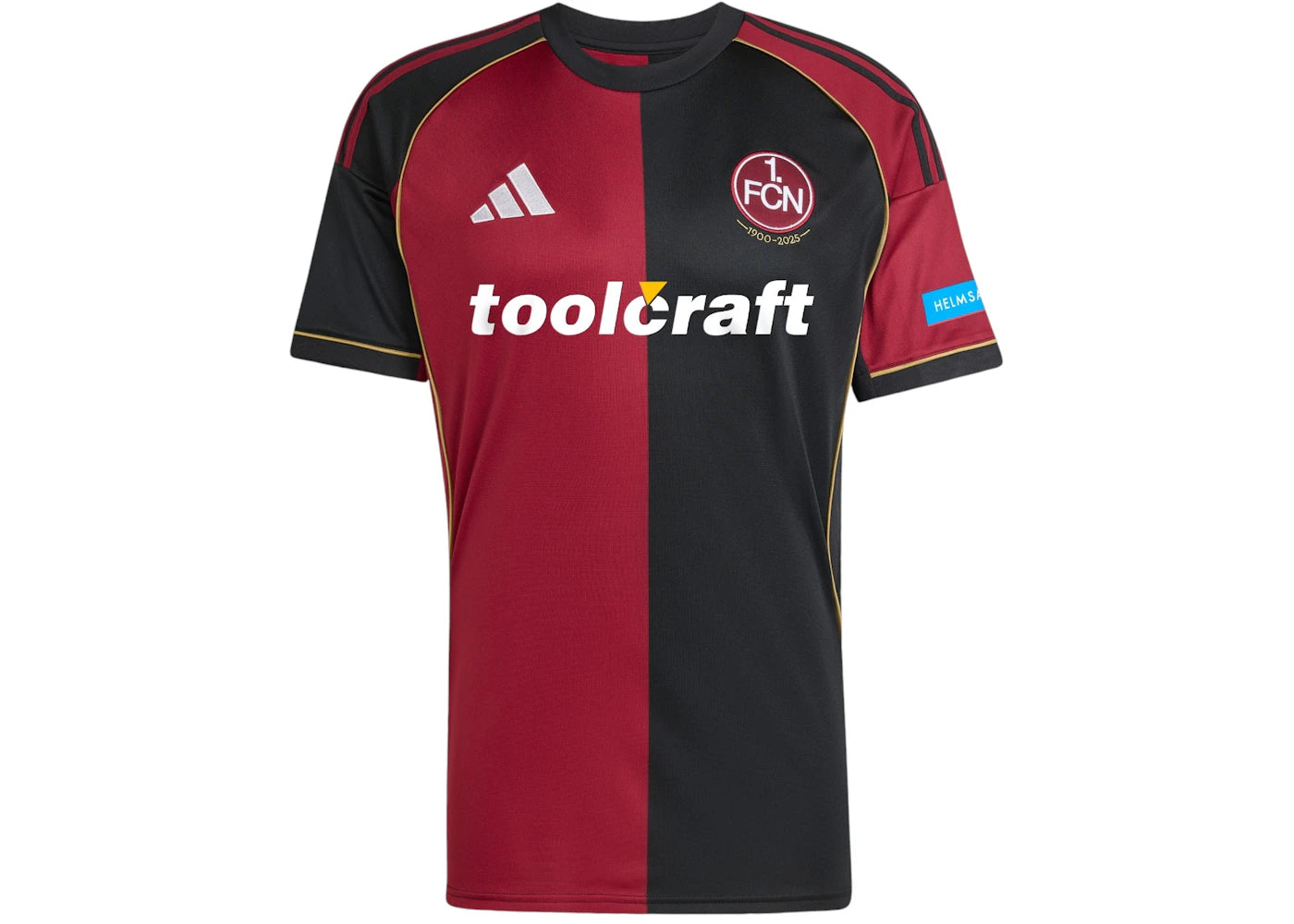 adidas 1. FC Nurnberg 25/26 Home Jersey Team Coll Burgundy 2 Black