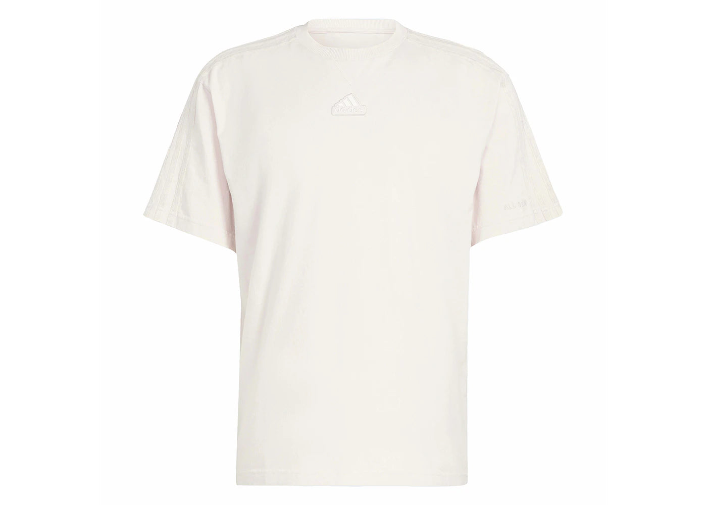 adidas ALL SZN 3-Stripes Garment Wash Tee Putty Mauve