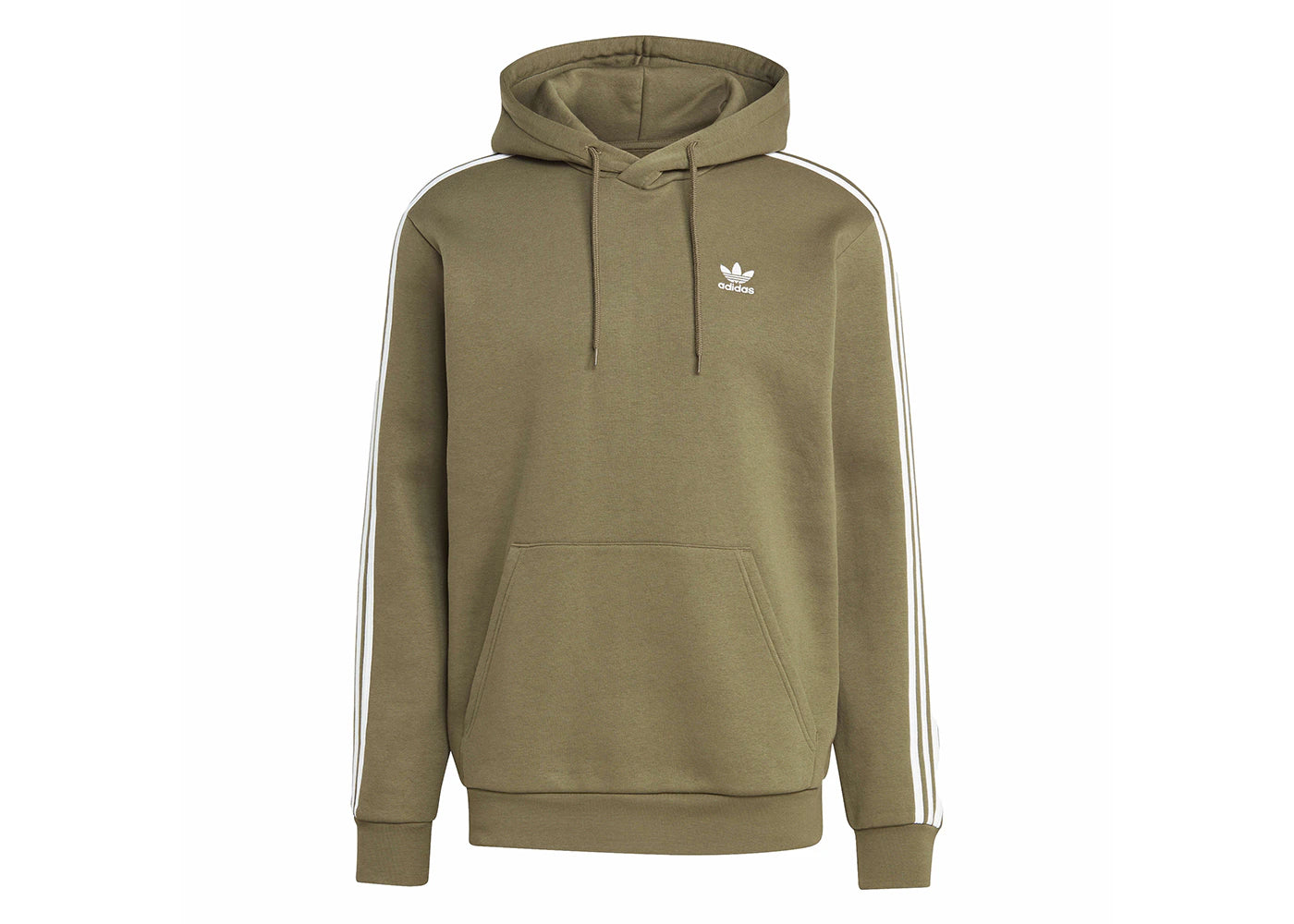 adidas Adicolor Classics 3-Stripes Hoodie Olive Strata
