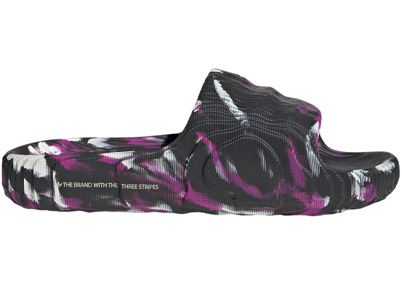 adidas Adilette 22 Slides Carbon Wonder White Flash Pink