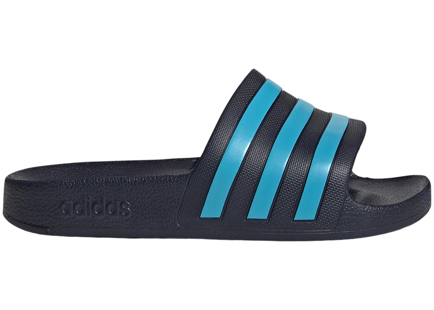 adidas Adilette Aqua Slides Legend Ink Bright Cyan
