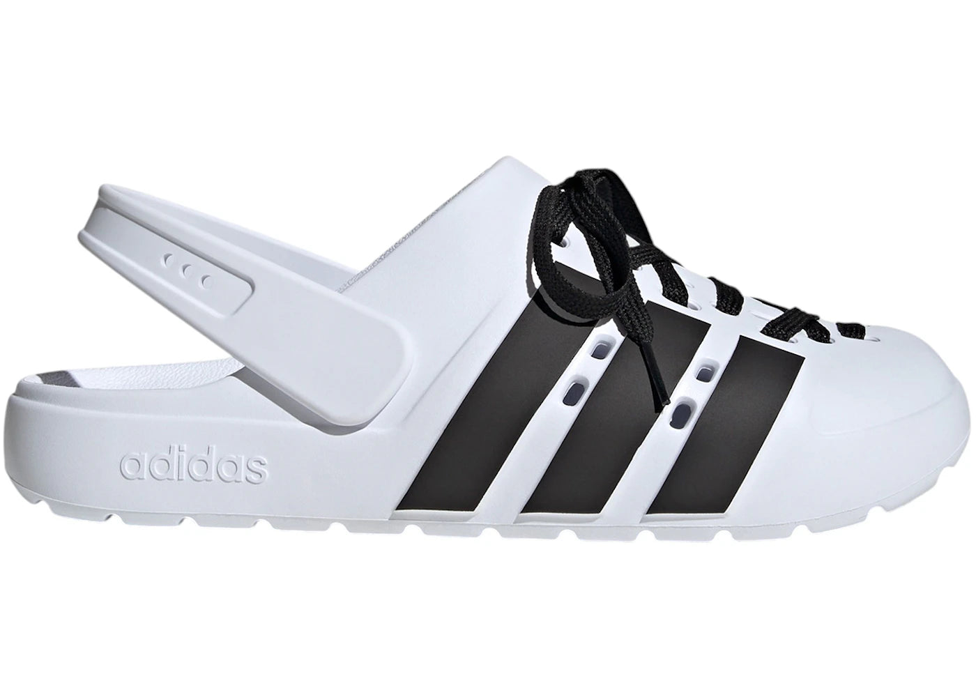 adidas Adilette Clog 2.0 Cloud White Core Black Gold Metallic