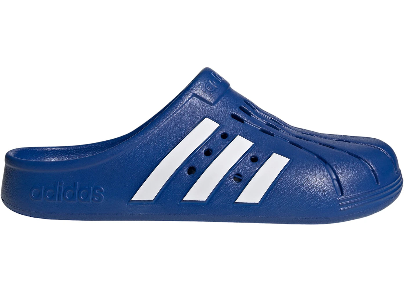 adidas Adilette Clogs Royal Blue Cloud White
