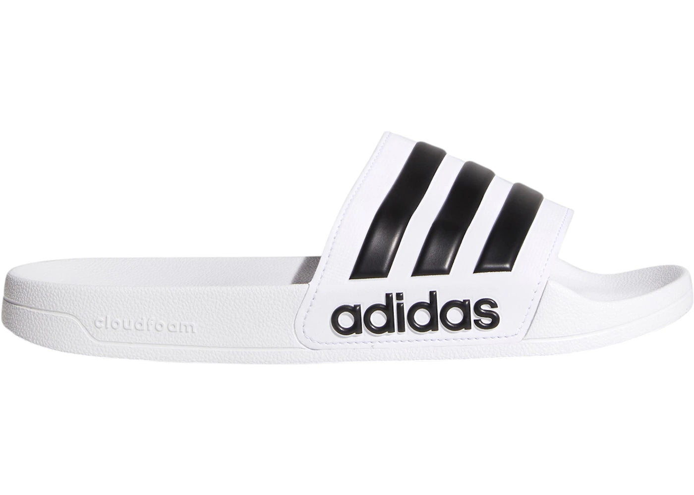 adidas Adilette Cloudfoam Slides Cloud White Core Black