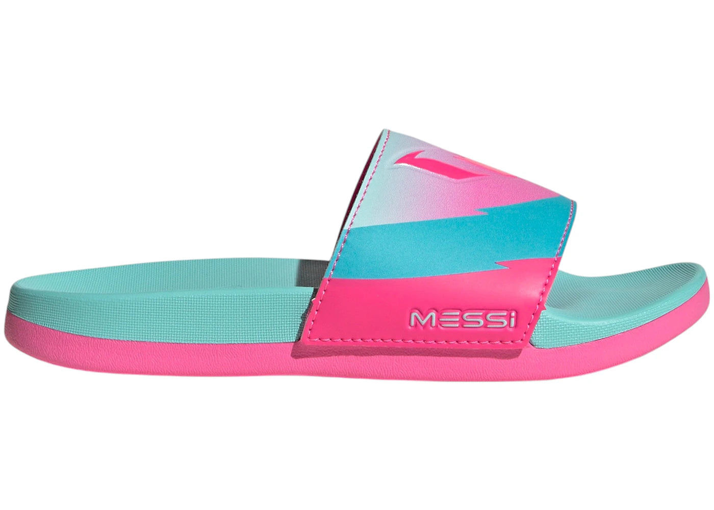 adidas Adilette Comfort Slides Cloud White Core Black Silver Metallic (GS)