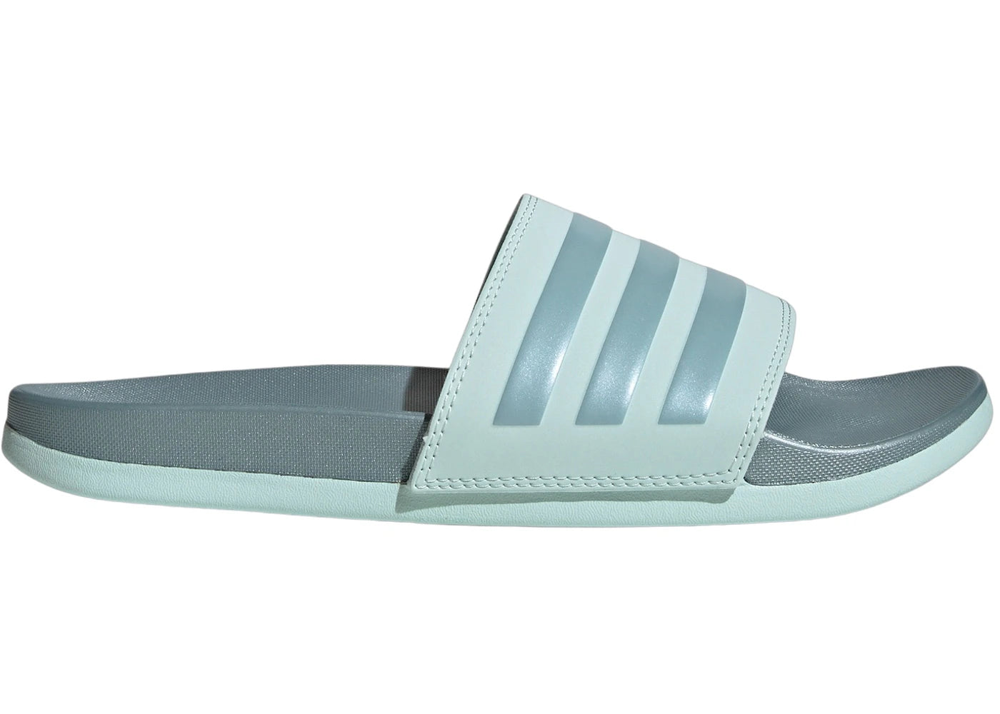 adidas Adilette Comfort Slides Halo Mint Magic Grey Met (Women's)