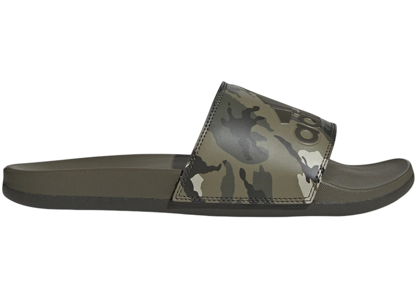 adidas Adilette Comfort Slides Olive Strata Shadow Olive Putty Grey