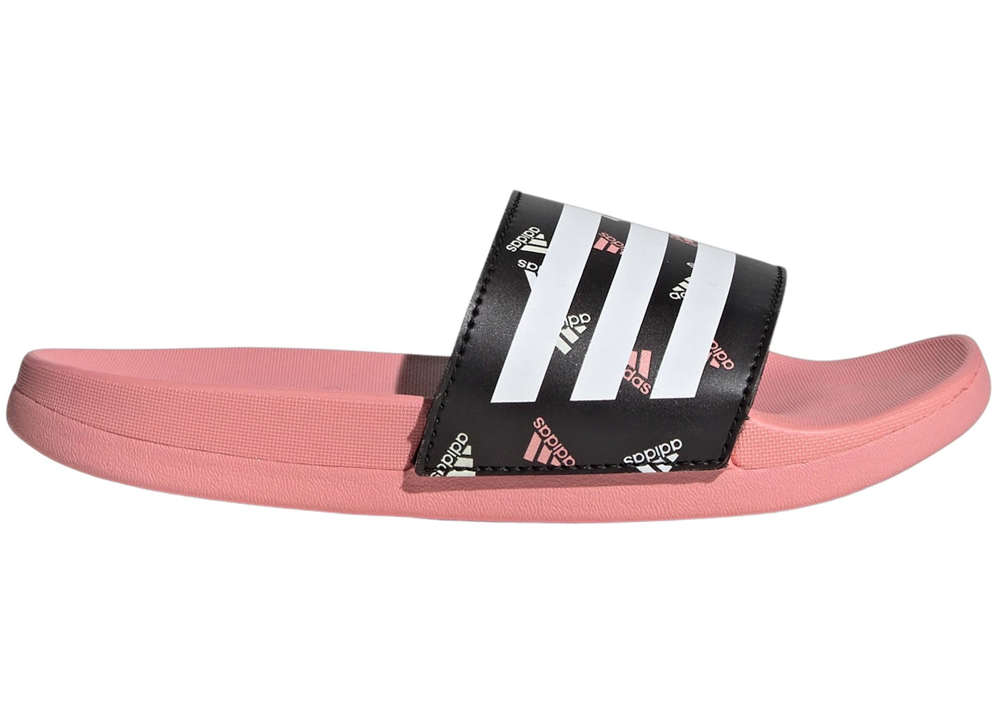 adidas Adilette Comfort Slides Semi Pink Spark Cloud White Core Black (GS)