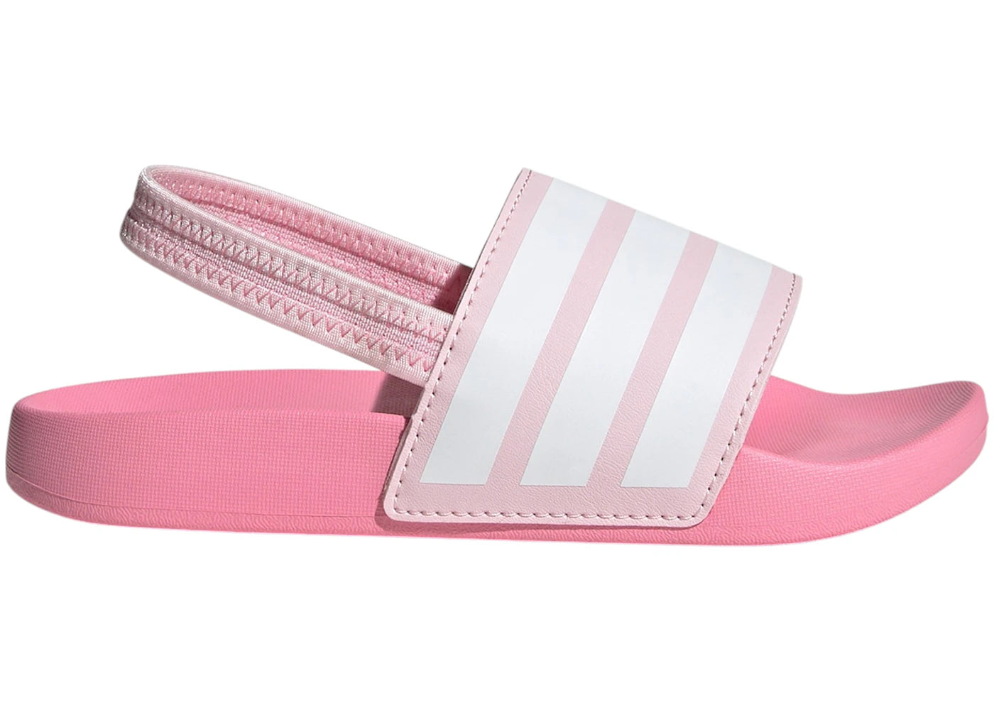 adidas Adilette Estrap Slides Clear Pink Cloud White Bliss Pink (PS)