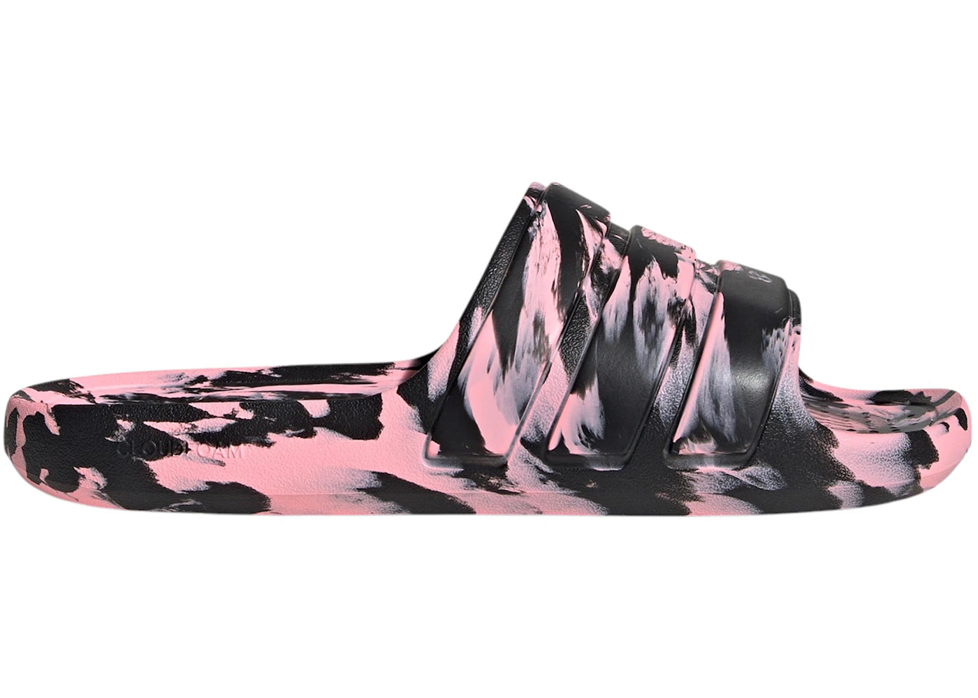 adidas Adilette Flow Slides Pink Spark Core Black