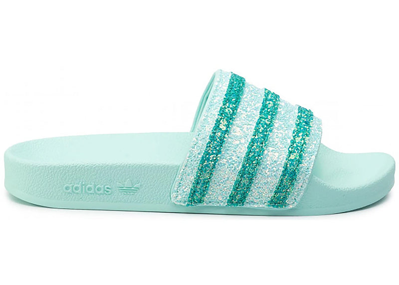 adidas Adilette Glitter Frozen Mint (Women's) - Main Image