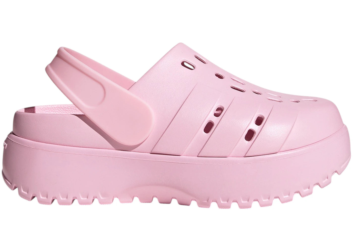 adidas Adilette Platform Clogs Clear Pink (Women's)