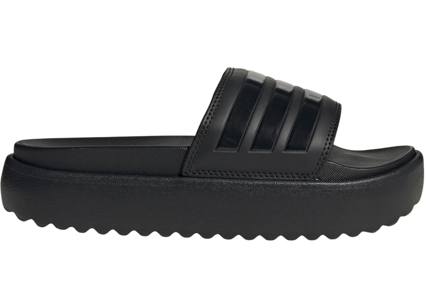 adidas Adilette Platform Slides Core Black