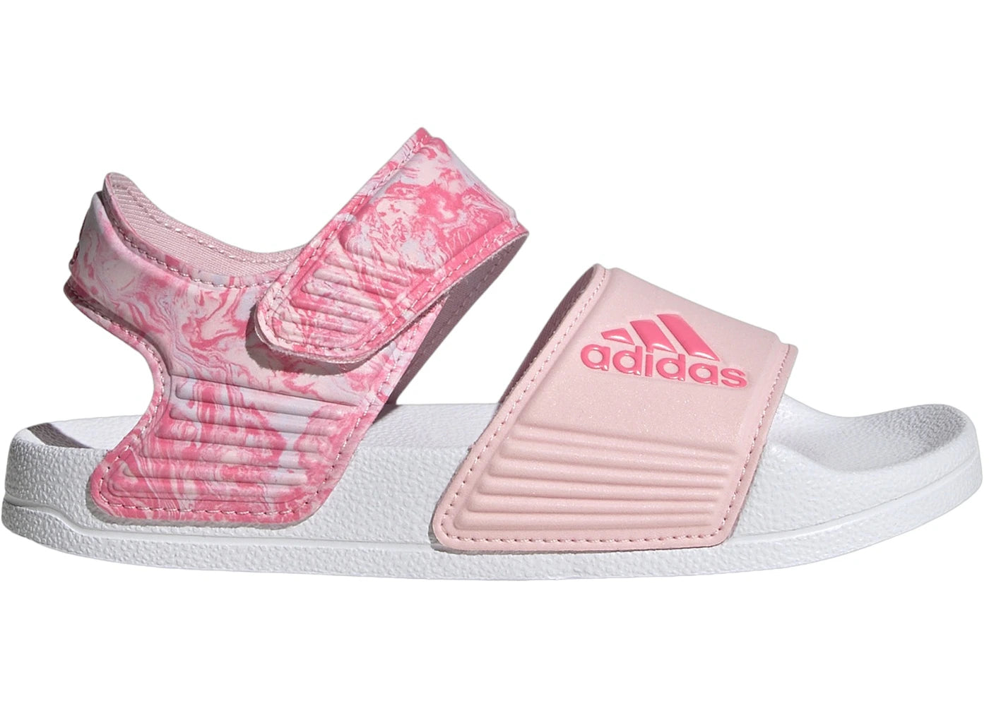 adidas Adilette Sandals Clear Pink Pink Fusion Cloud White (GS)