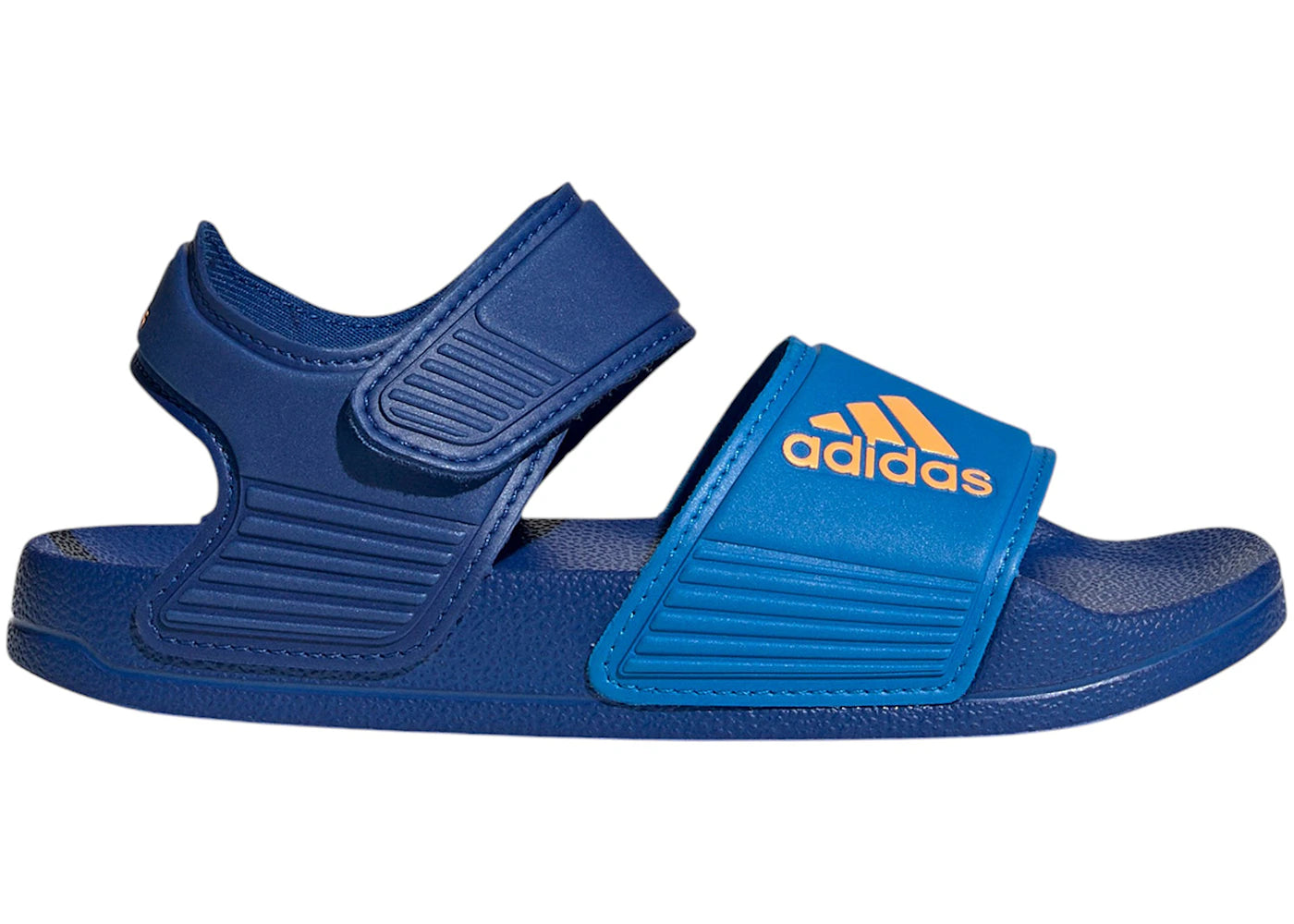 adidas Adilette Sandals Royal Blue Flash Orange Blue Rush (GS)