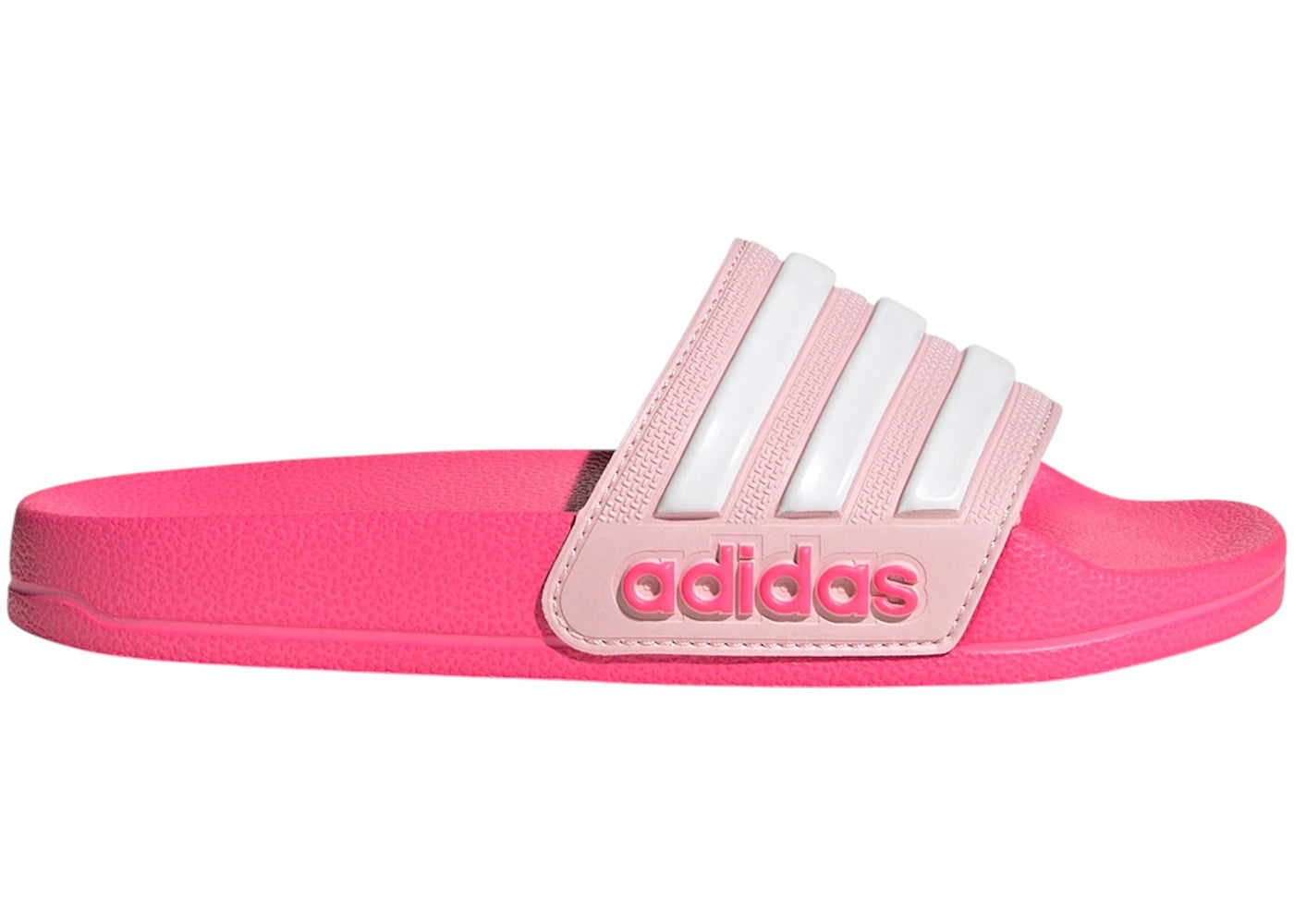 adidas Adilette Shower Slides Clear Pink Cloud White Lucid Pink (GS)