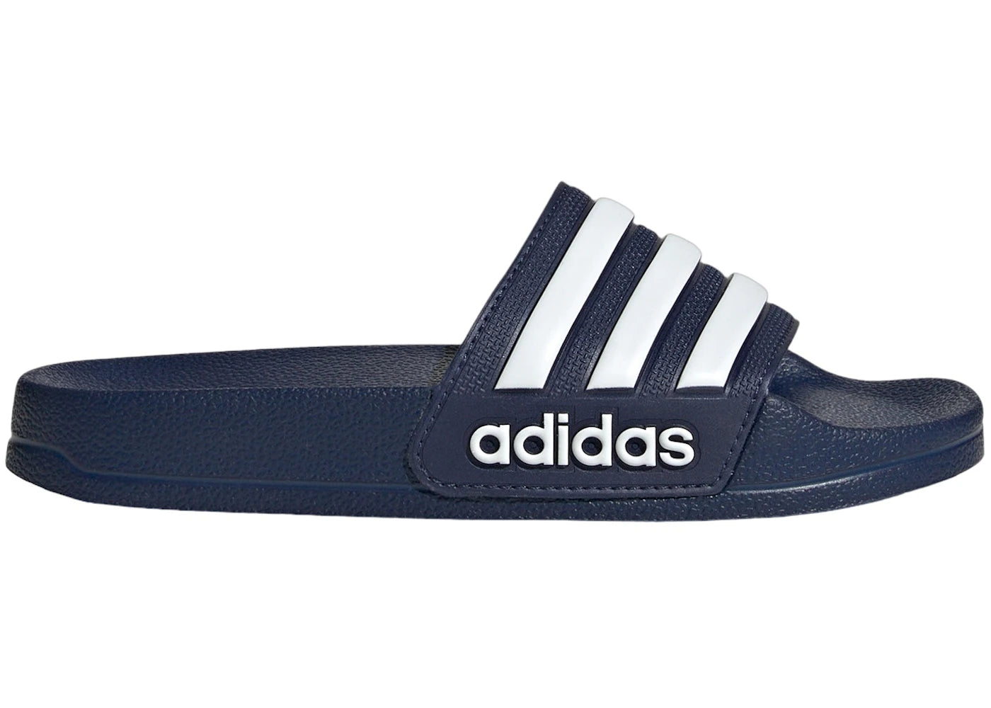 adidas Adilette Shower Slides Dark Blue Cloud White (GS)