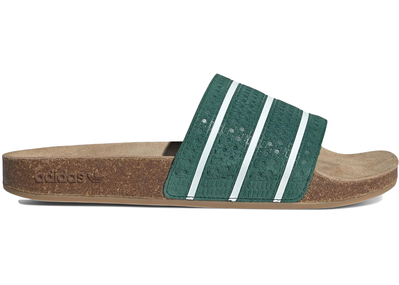 adidas Adilette Slides Collegiate Green Core White Gum