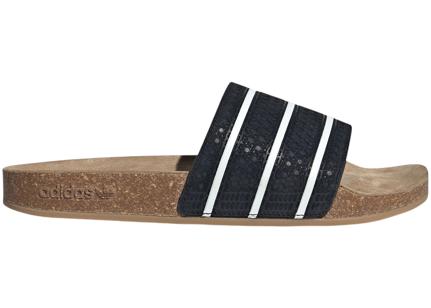 adidas Adilette Slides Core Black Core White Gum