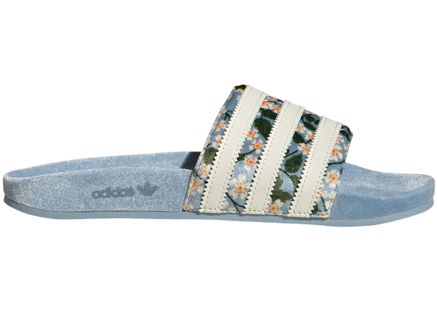 adidas Adilette Slides Liberty London Tactile Blue Floral (Women's)