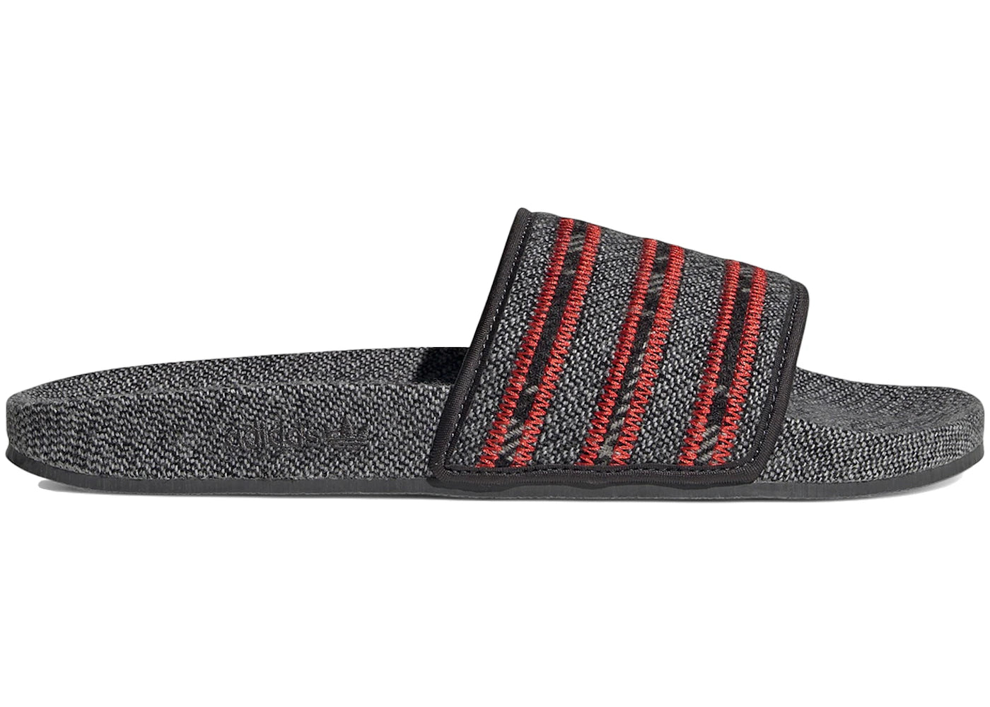 adidas Adilette Slides Vivid Red Solid Grey – Side Kicks