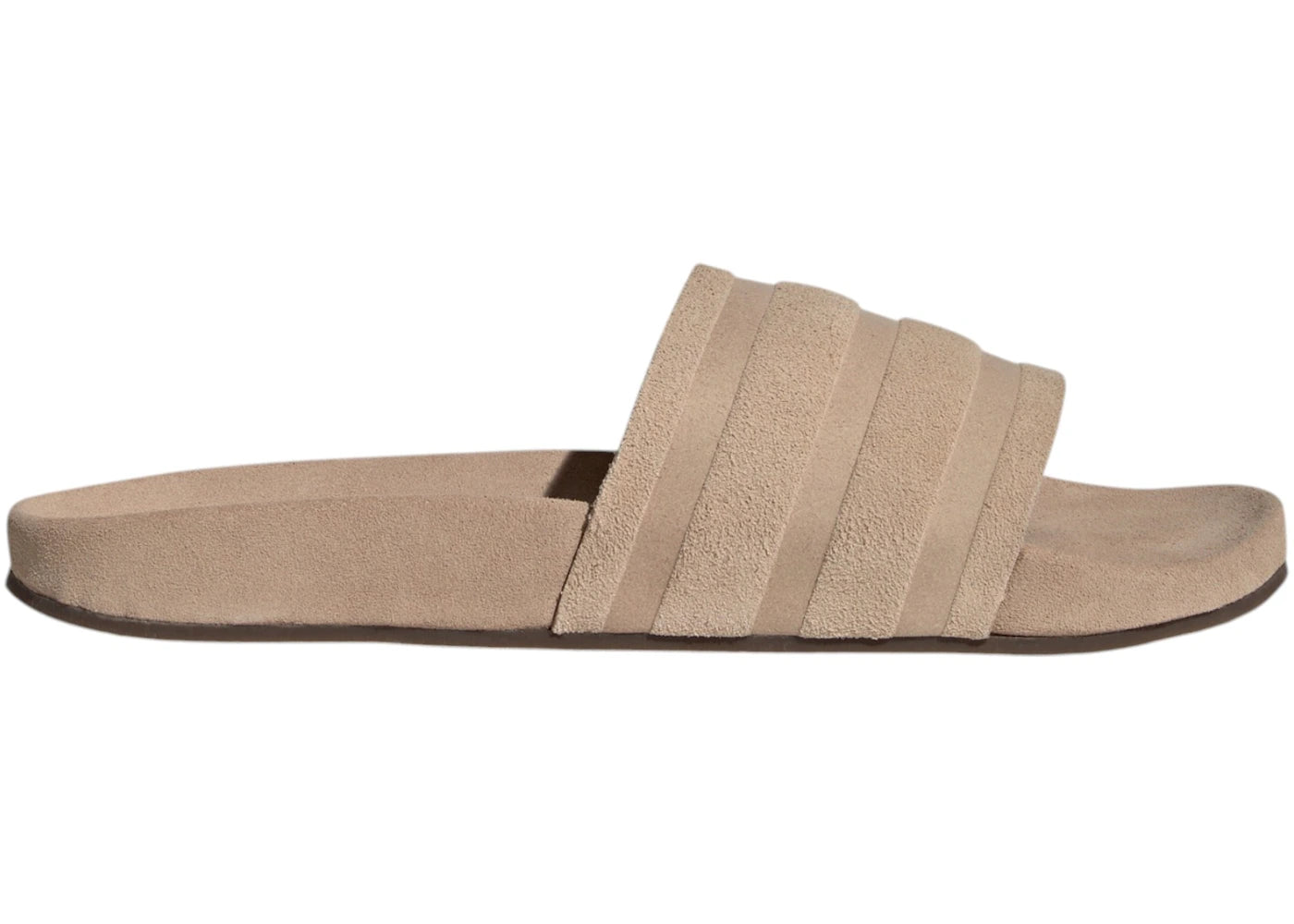 adidas Adilette Suede Slides Magic Beige Gum