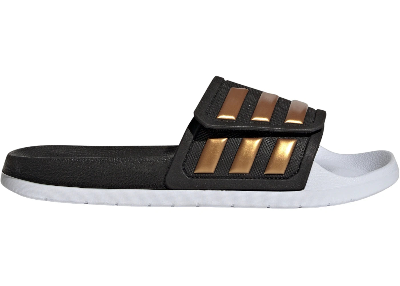 adidas Adilette TND Slides Core Black Tactile Gold Metallic Cloud White