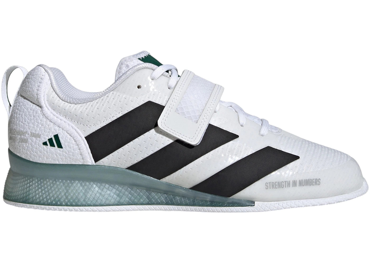 adidas Adipower 3 Cloud White Core Black Collegiate Green