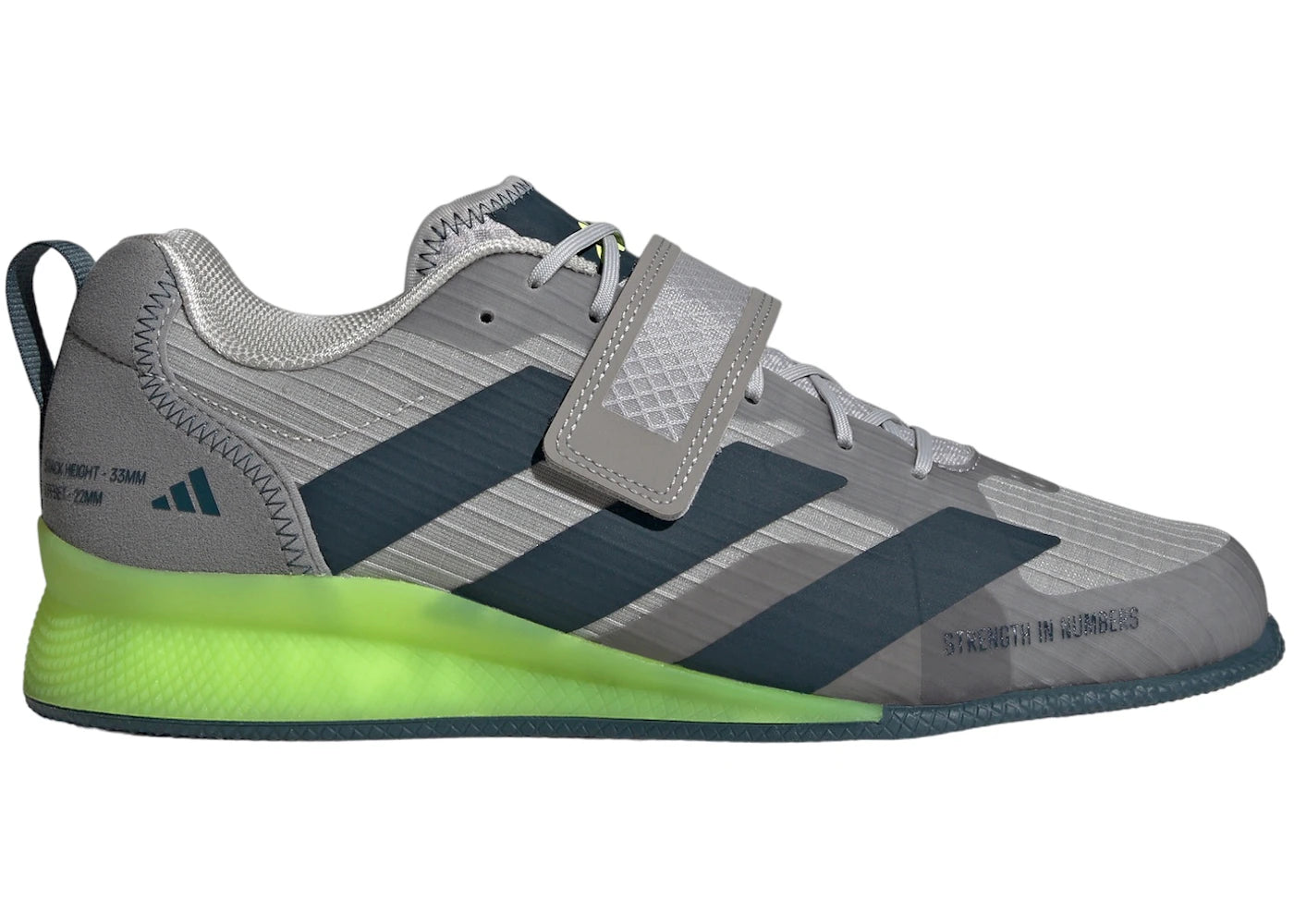 adidas Adipower 3 Grey Arctic Night Lucid Lemon