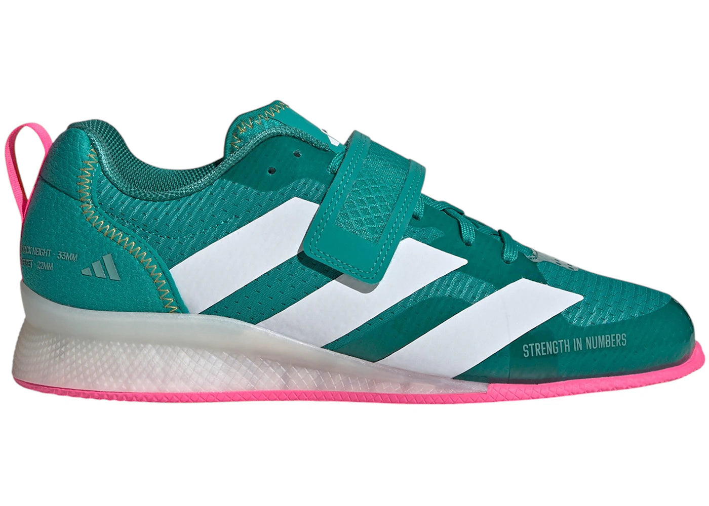 adidas Adipower 3 Pure Teal Cloud White Powder Teal