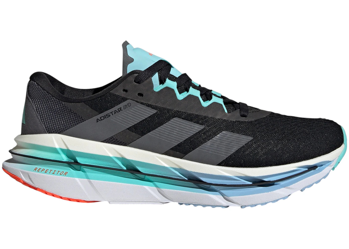 adidas Adistar Byd Core Black Iron Metallic Flash Aqua
