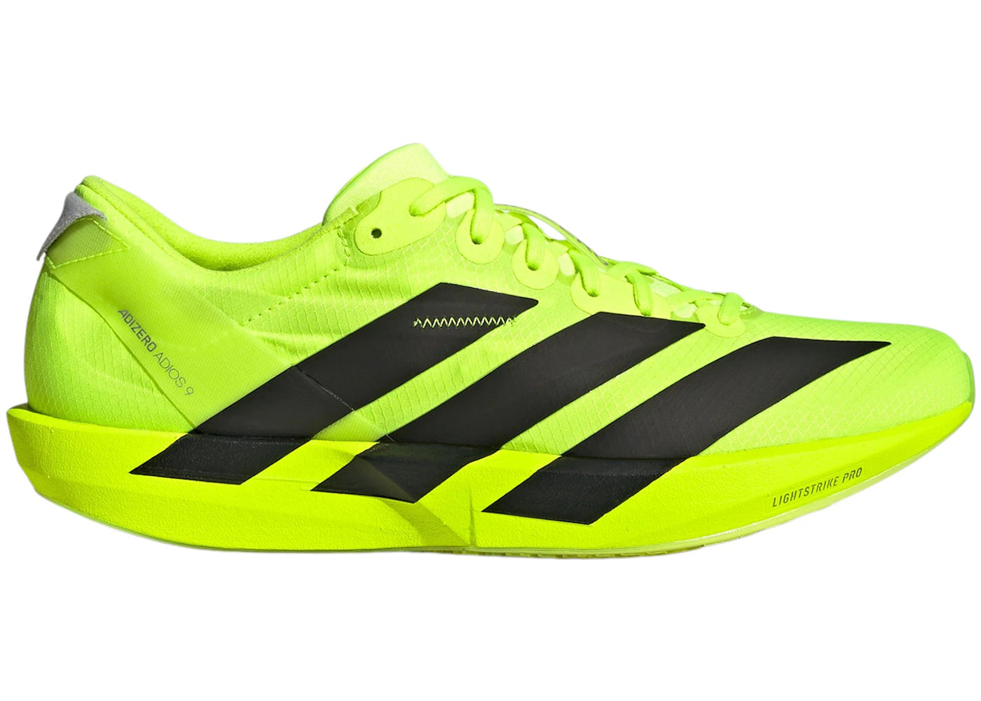 adidas Adizero Adios 9 Lucid Lemon Core Black Halo Silver (Women's)