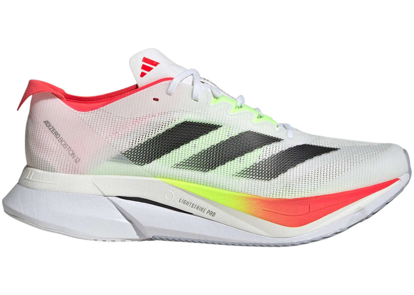 adidas Adizero Boston 12 Cloud White Core Black Lucid Red