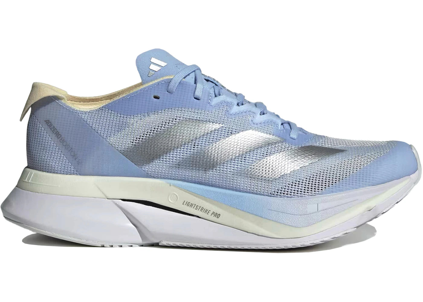 adidas Adizero Boston 12 Dash Grey Silver Warm Vanilla (Women's)
