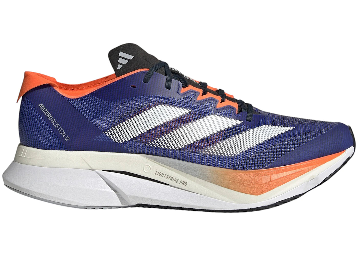 adidas Adizero Boston 12 Lucid Blue Cloud White Impact Orange