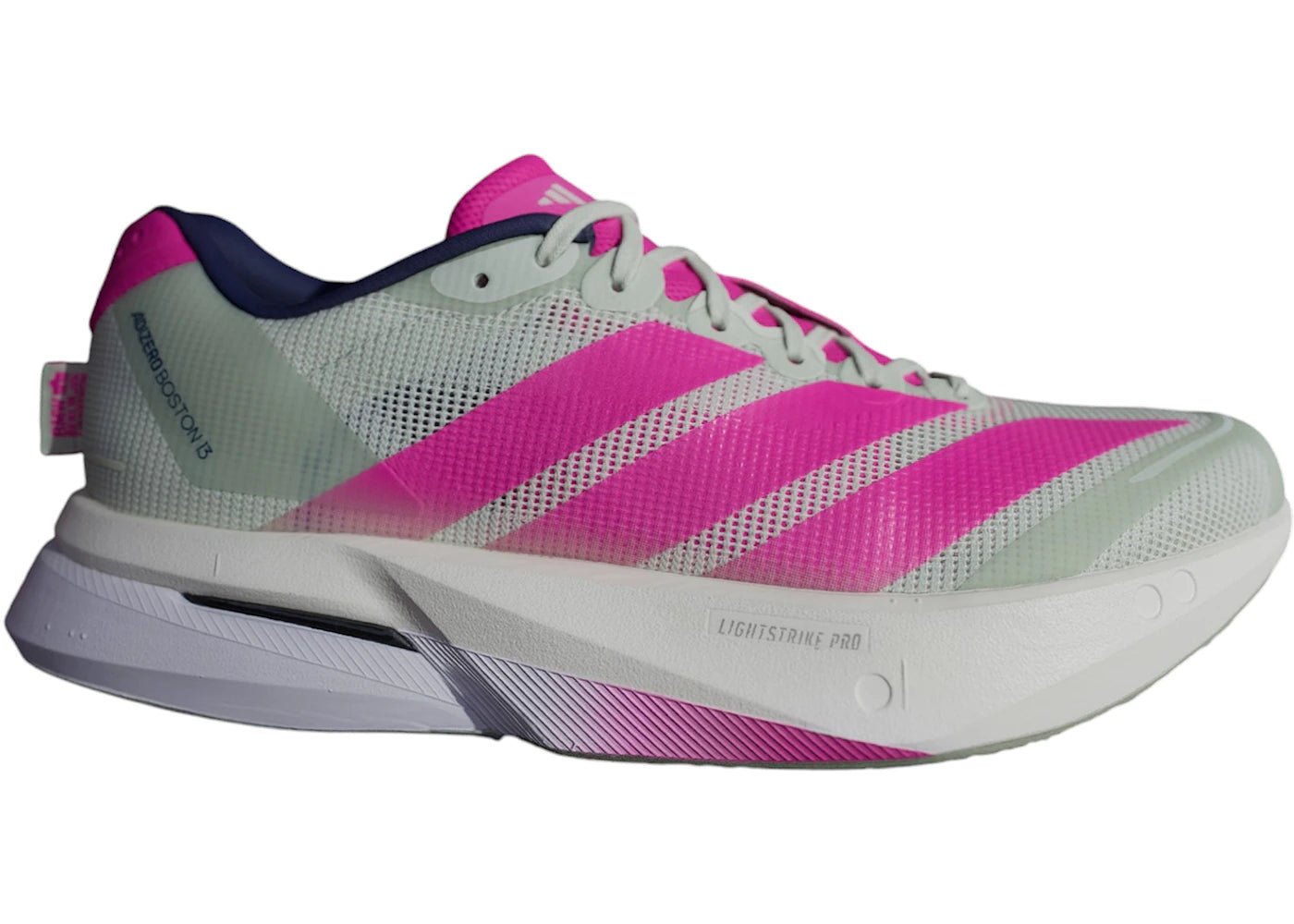 adidas Adizero Boston 13 Linen Green Shock Pink (Women's)