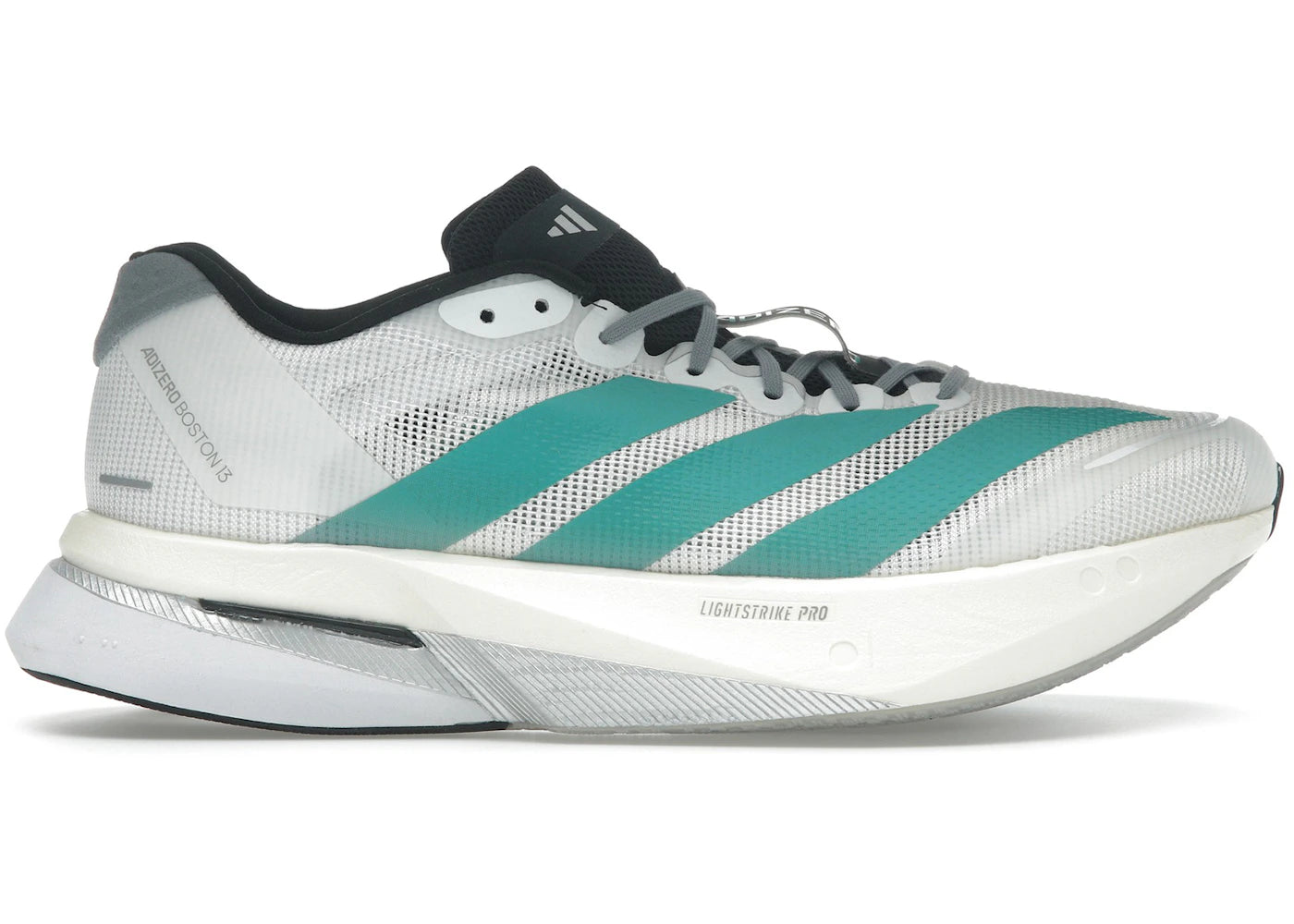 adidas Adizero Boston 13 White Pure Teal