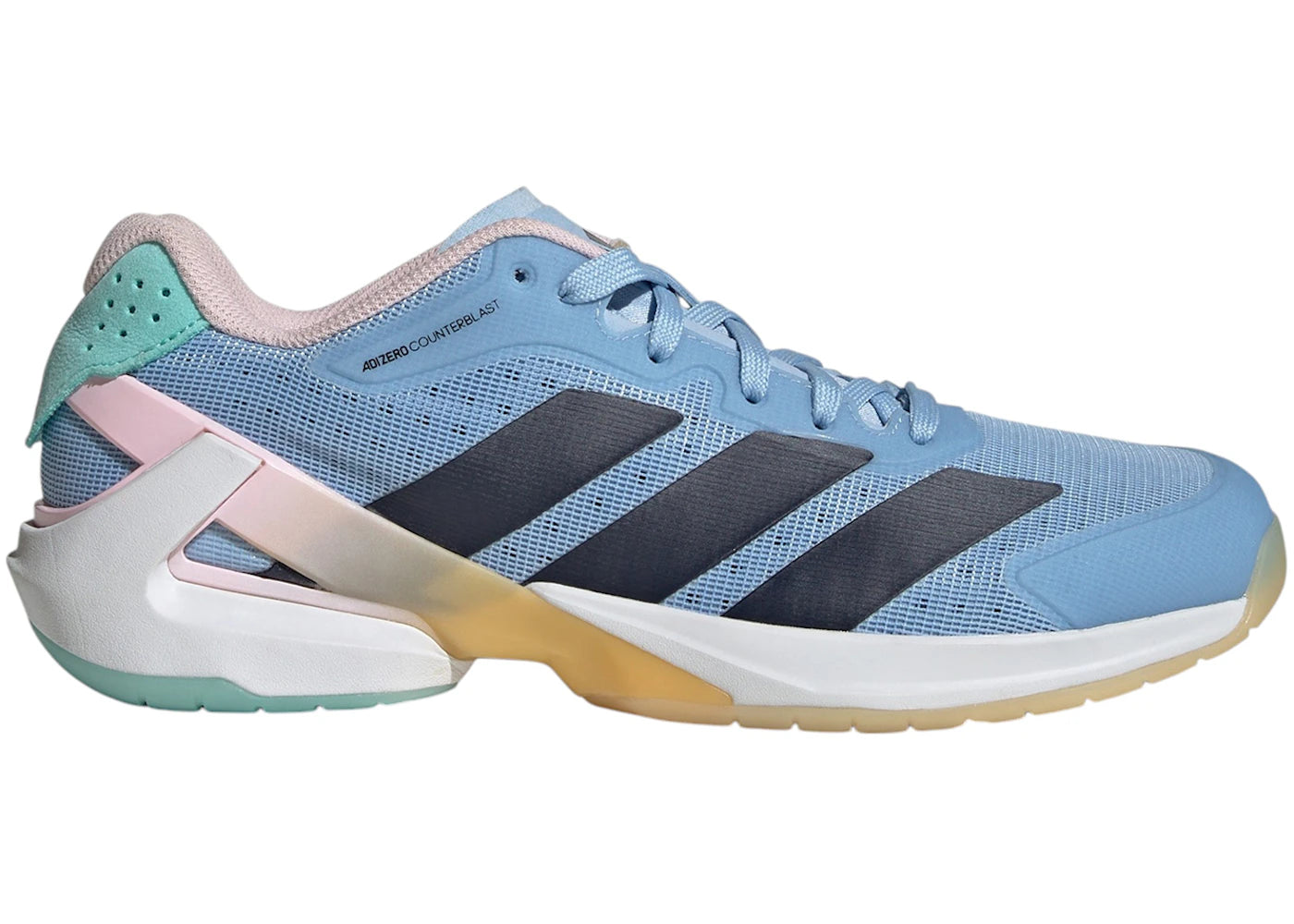 adidas Adizero Counterblast Indoor Glow Blue Shadow Navy Clear Pink (Women's)