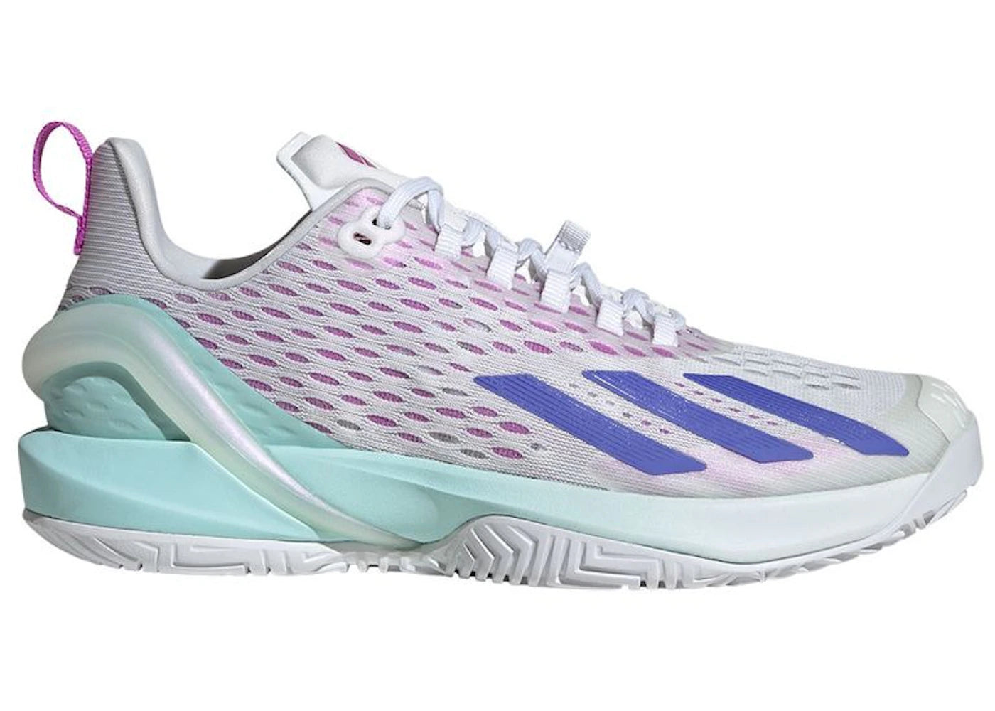 adidas Adizero Cybersonic Cloud White Cobalt Blue Semi Flash Aqua (Women's)