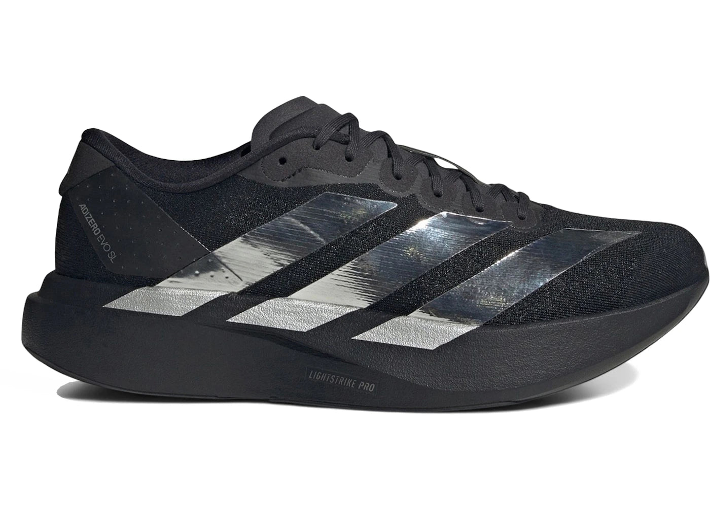 adidas Adizero Evo SL Metallic Stripes Black Silver