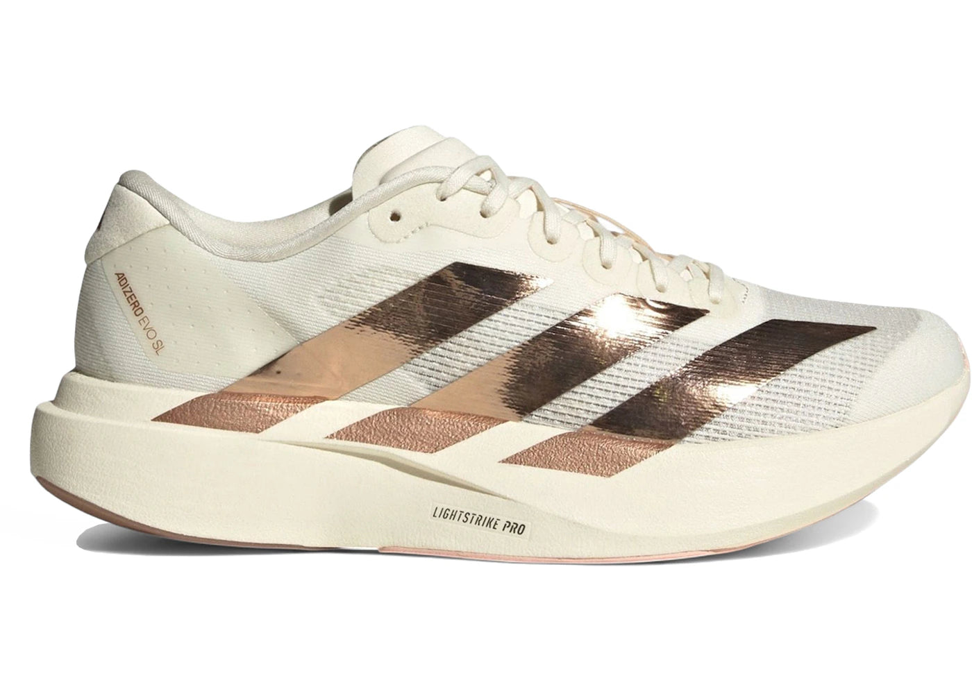 adidas Adizero Evo SL Metallic Stripes Off White Copper (Women's)